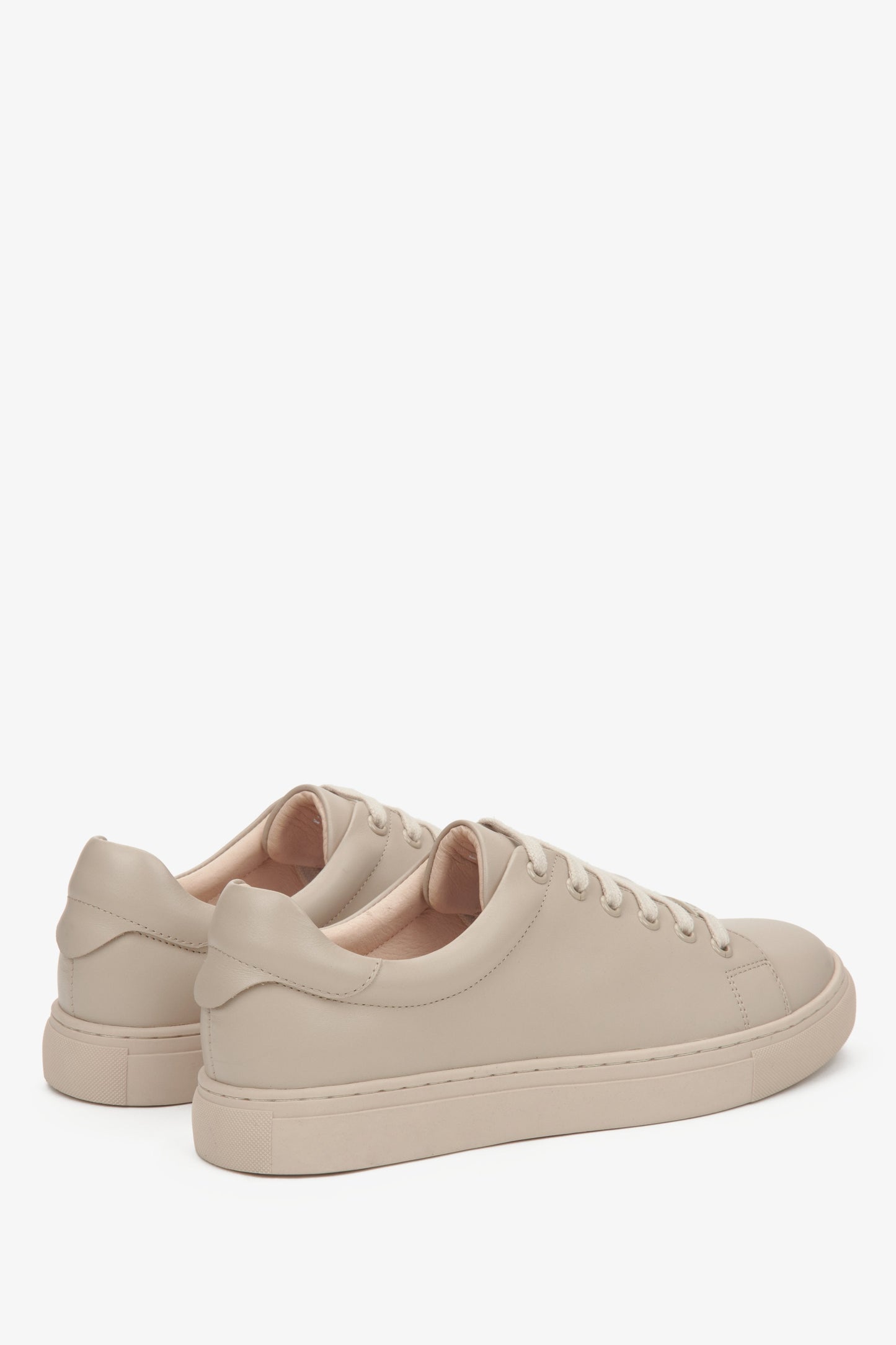 Damen Sneaker in Beige aus echtem Leder Estro ER00116629