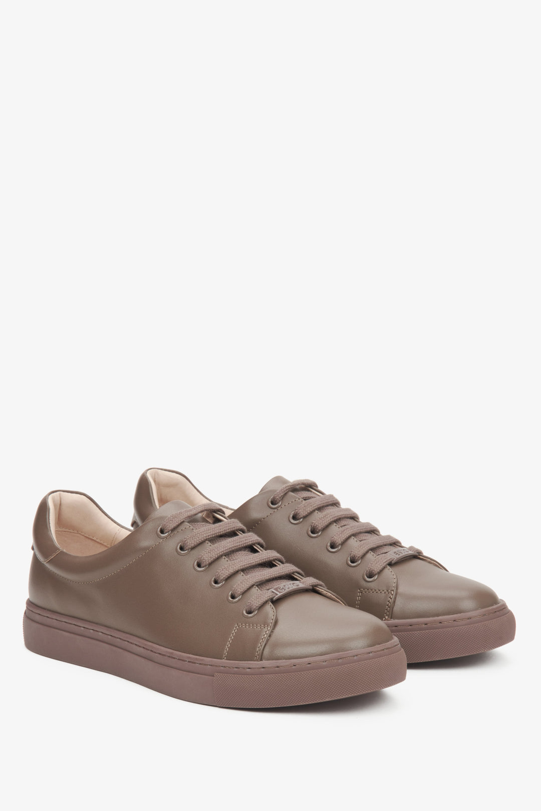 Damen Sneaker in Braun aus echtem Leder Estro ER00116628