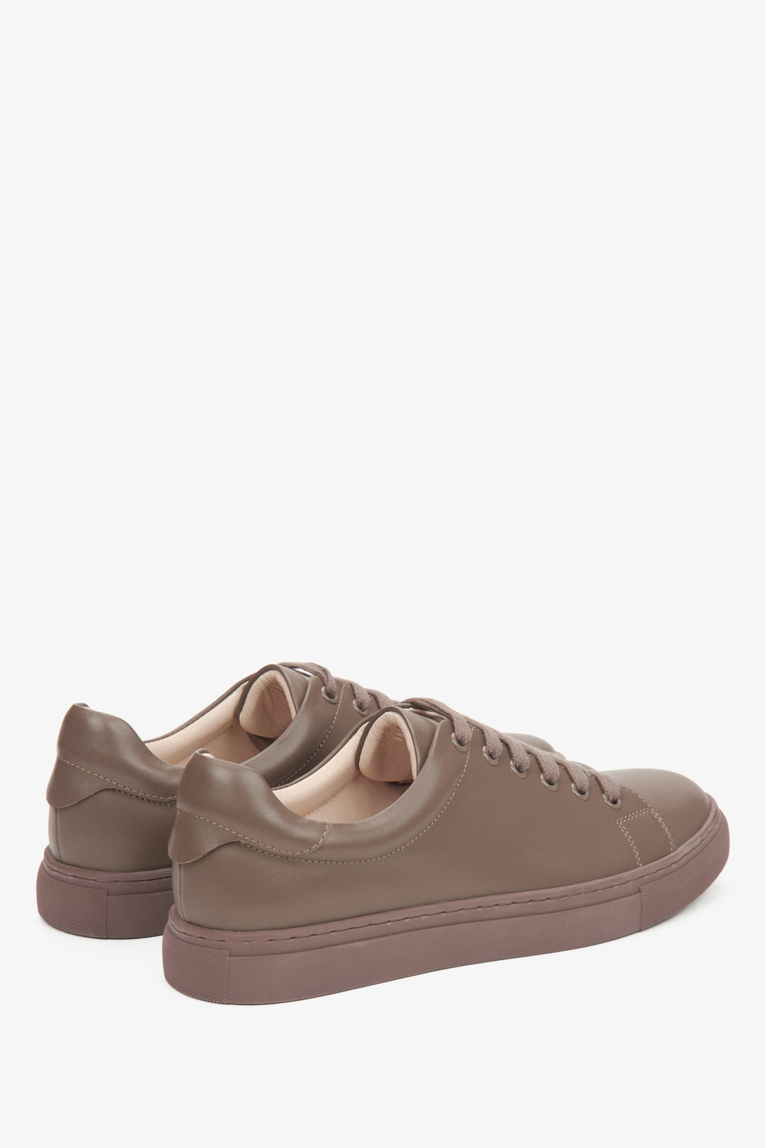 Damen Sneaker in Braun aus echtem Leder Estro ER00116628