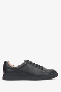 Damen Sneaker in Schwarz aus echtem Leder Estro ER00116627.