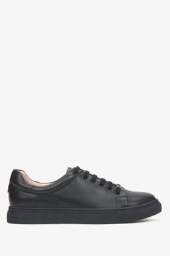 Damen Sneaker in Schwarz aus echtem Leder Estro ER00116627.