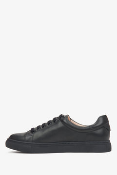 Damen Sneaker in Schwarz aus echtem Leder Estro ER00116627