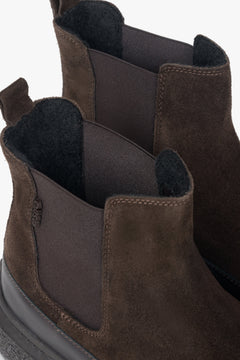 Stylische Winterstiefeletten aus Veloursleder für Damen Estro ER00117959