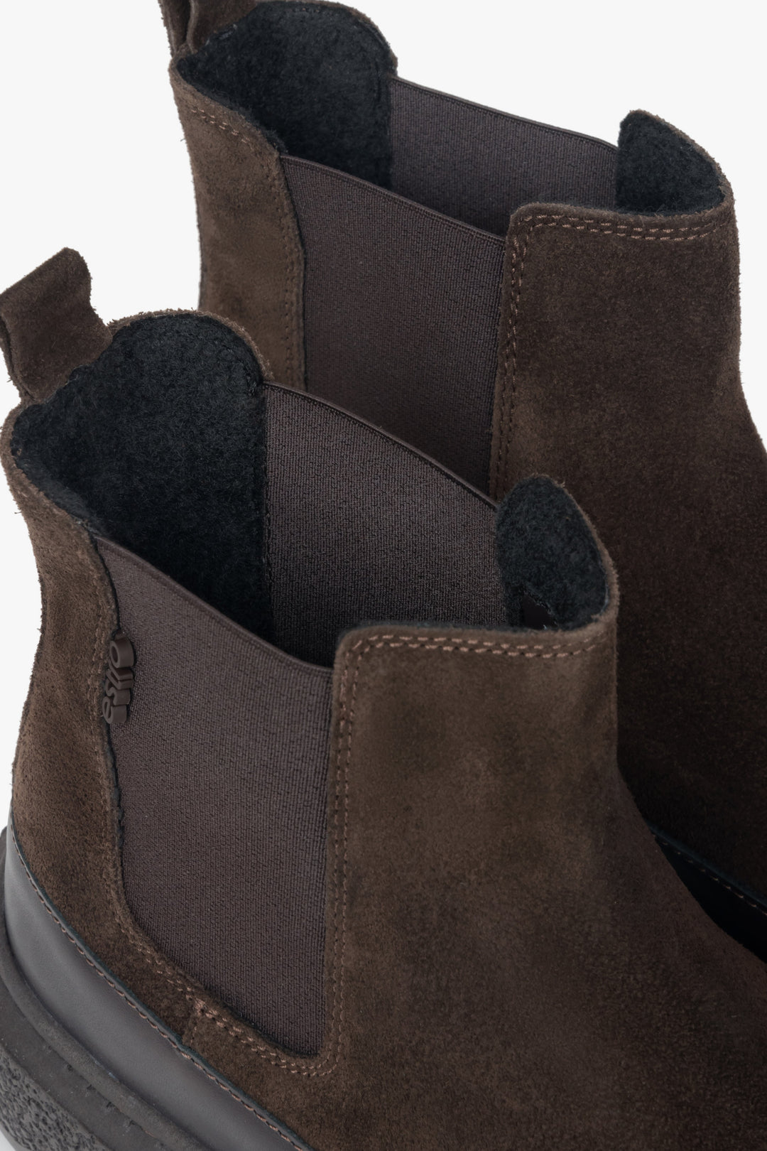 Stylische Winterstiefeletten aus Veloursleder für Damen Estro ER00117959