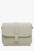 Damenhandtasche aus graubeigem Leder Estro ER00115030.