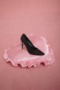 Dunkelbraune Damen-High-Heels von Estro aus natürlichem Velours mit Stilettoabsatz.