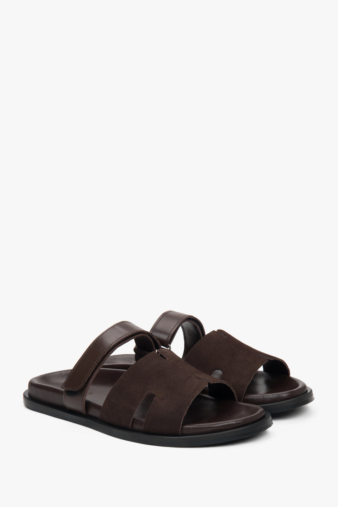 Bequeme Sommerschuhe aus Leder und Velours, Estro ER00117388