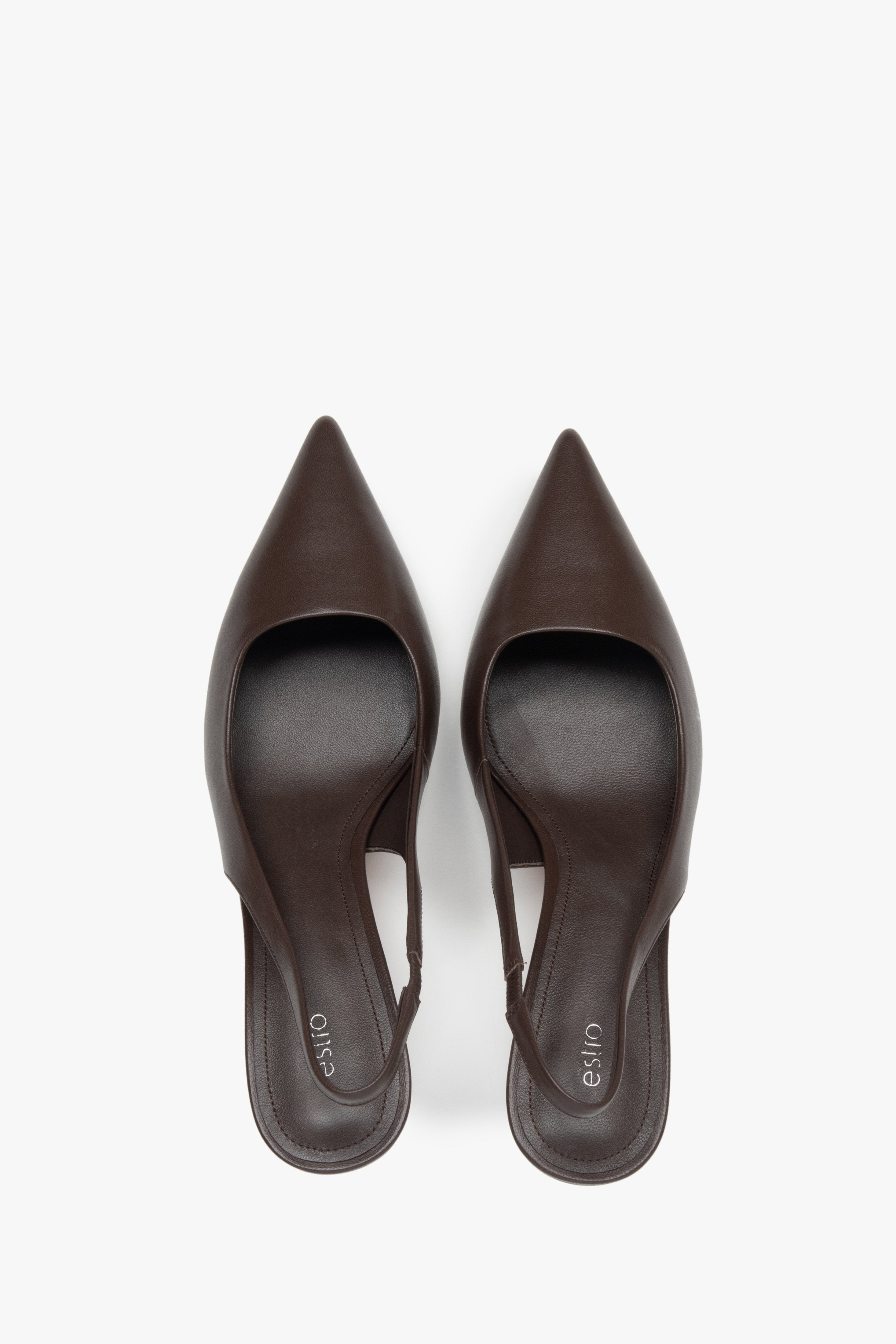 Elegante Slingback Pumps mit 8 cm Stilettoabsatz Estro ER00116974