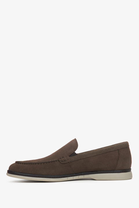 Eleganter Slipper aus echtem Veloursleder Estro ER00114801