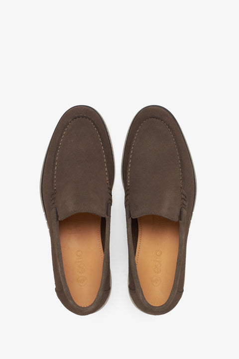 Männerschuh in Braun mit Kontrastsohle Estro ER00114801