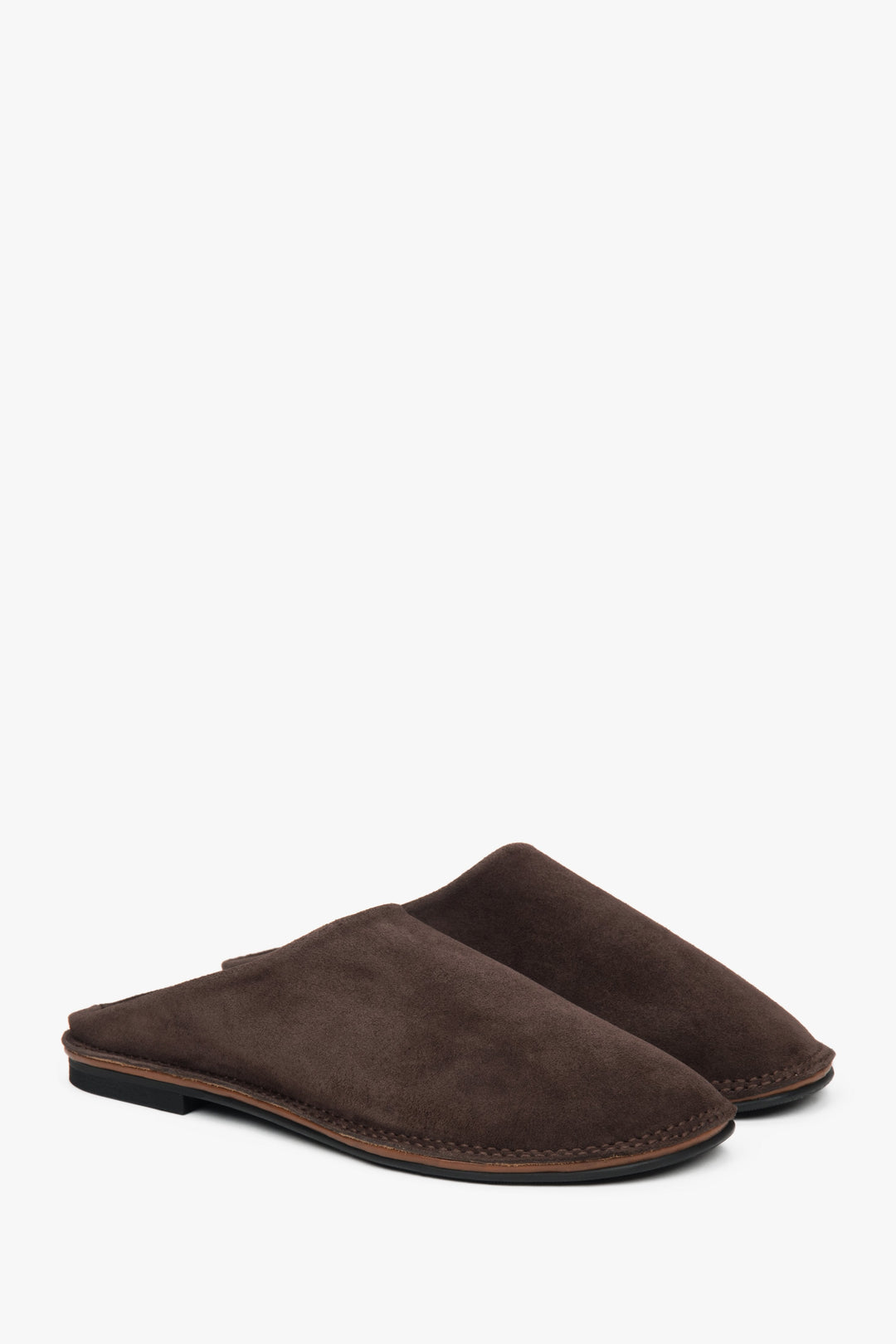 Elegante braune Mules für Damen mit offenem Fersenbereich – Estro ER00117373