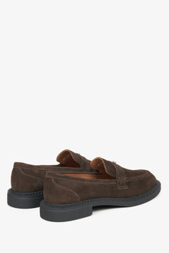 Modische Penny Loafer mit flacher Sohle in Braun, Estro ER00115647