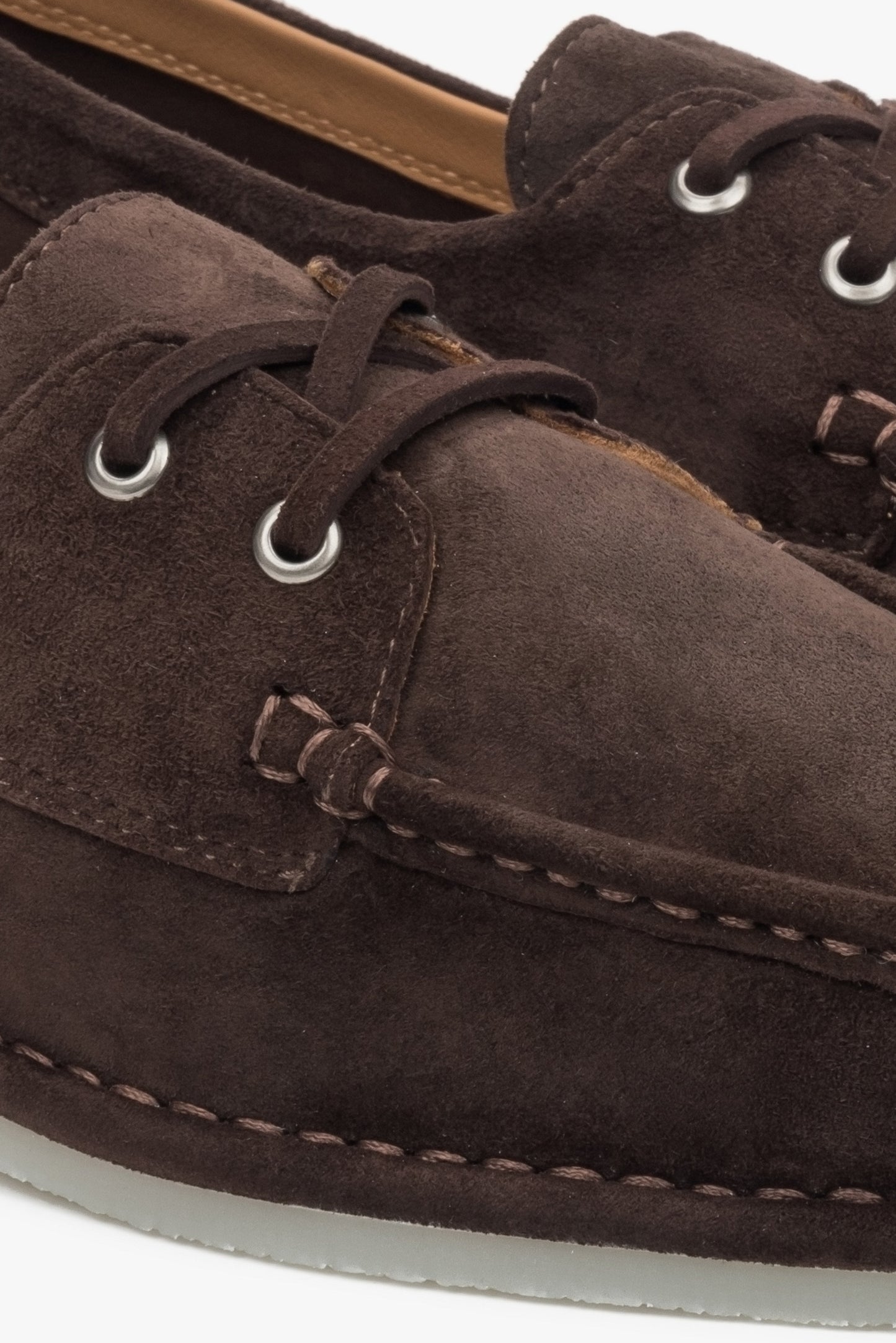 Bequemer Velours-Loafer mit Lederfutter und maritimem Design – Estro ER00117142