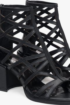 Estro Damen-Sandalen – Schwarz.