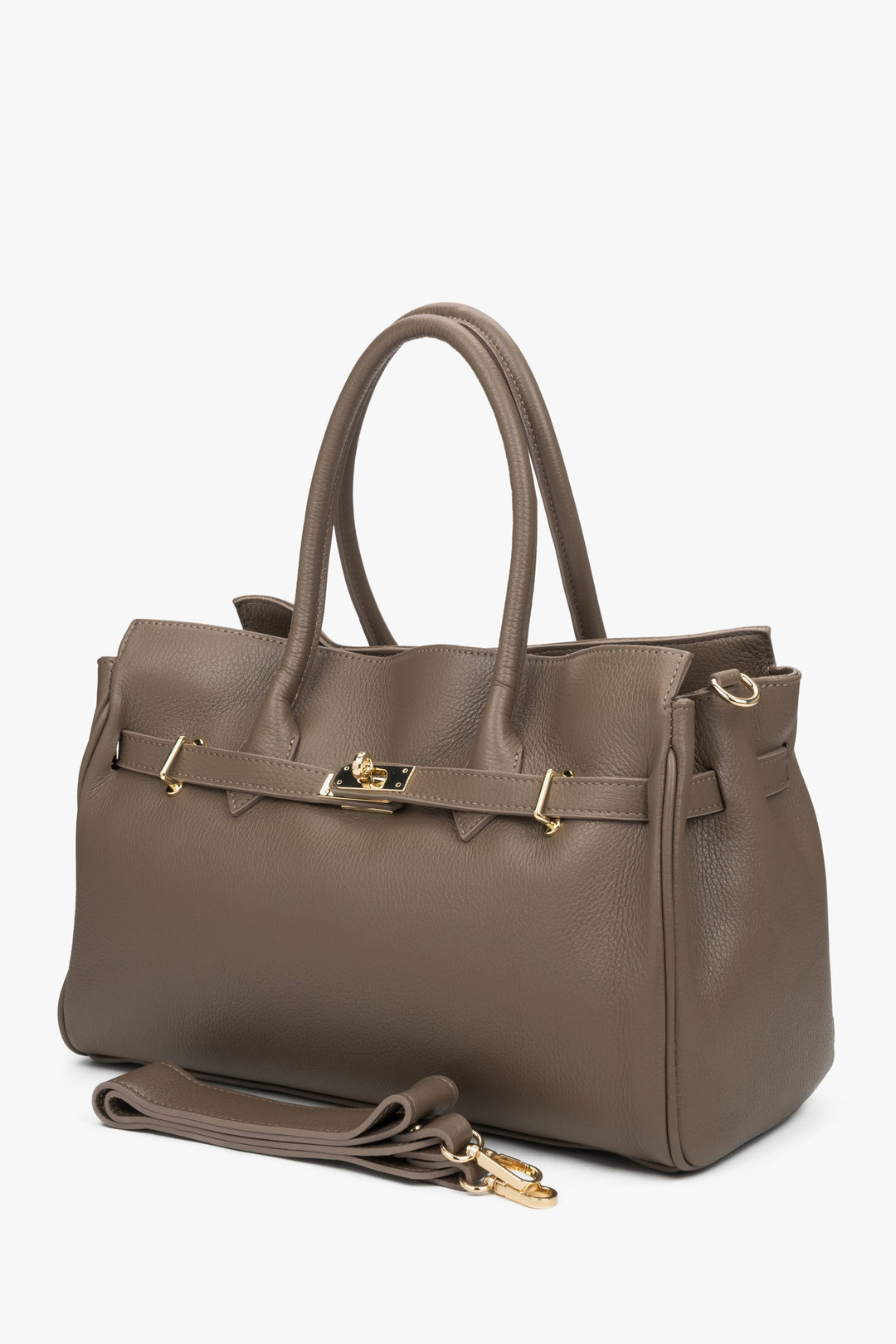 Damen Shopper Groß Braun aus Premium Italienischem Echtleder Estro ER00116356