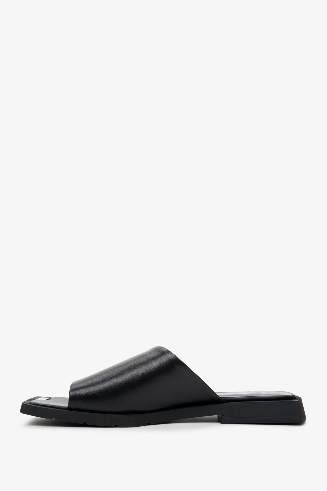 Slip-on Mules aus italienischem Leder in Schwarz für Damen, Estro ER00109615