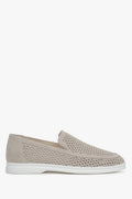 Bequeme Loafer für Damen aus perforiertem Veloursleder Estro ER00117584