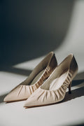 Hellbeige High Heels aus italienischem Premium-Leder von Guglielmo Rotta