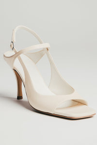 Hellbeige Damen-Sandaletten aus italienischem Premium-Leder von Guglielmo Rotta