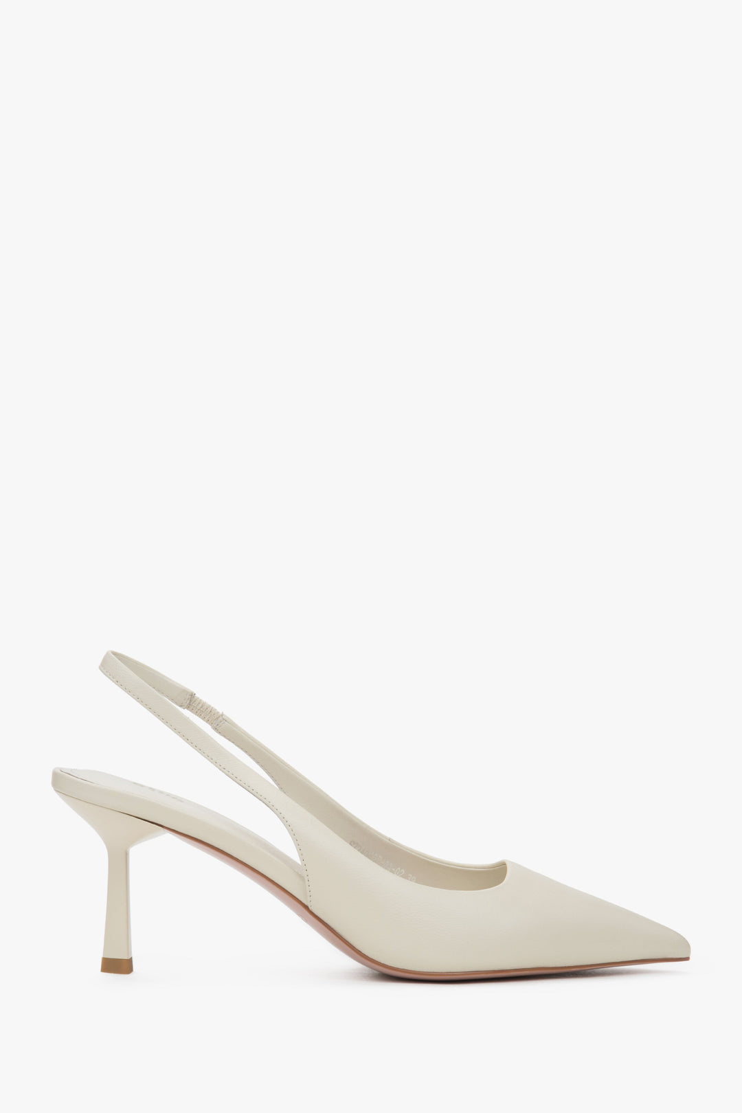 Hellbeige Slingback-Pumps mit Stilettoabsatz für Damen Estro ER00116973