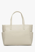 Hellbeiger Damen-Shopper aus edlem italienischem Echtleder Estro ER00115082.