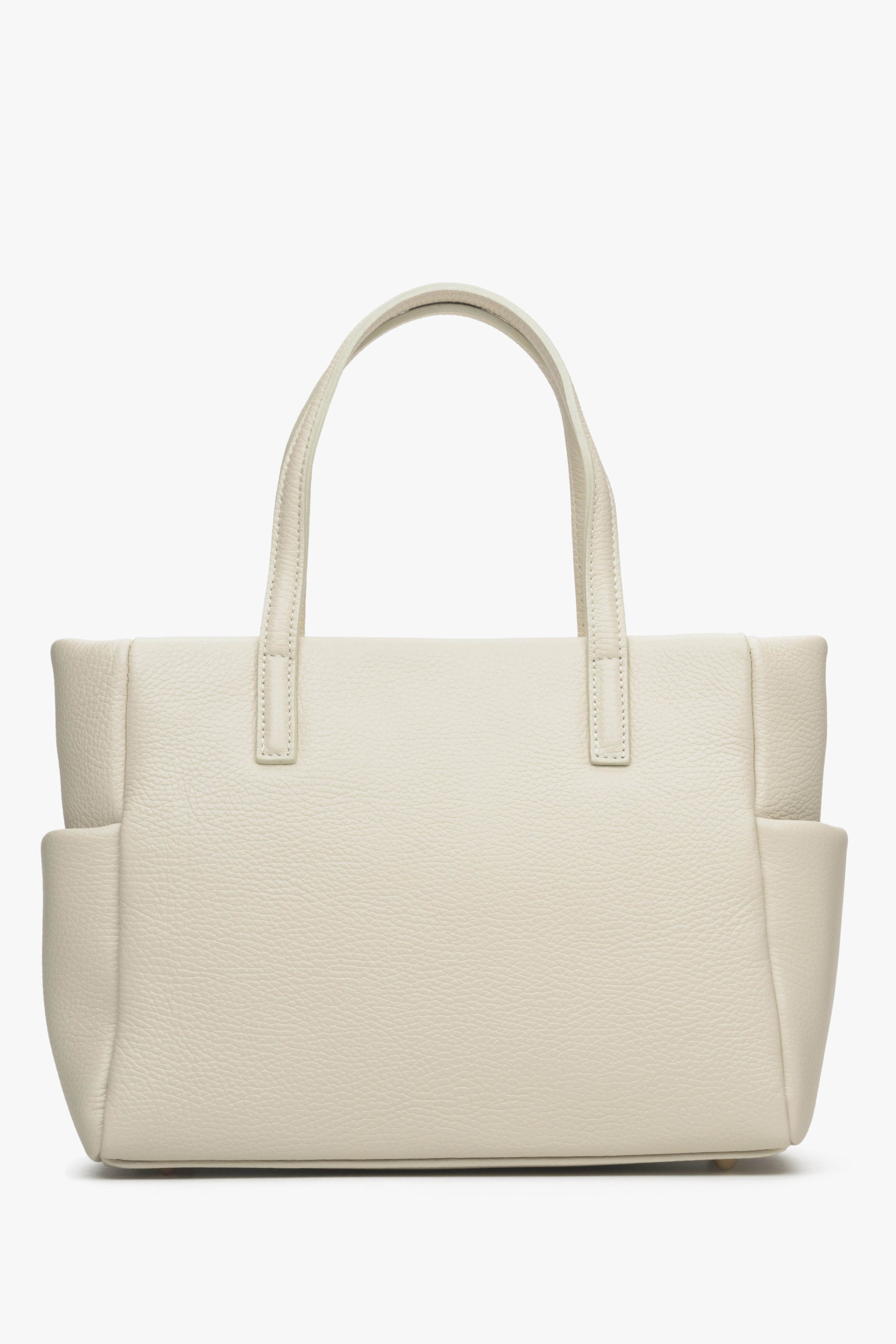 Hellbeige Damen-Shopper-Tasche von Estro.
