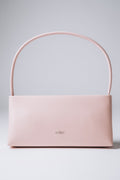 Hellrosa Damen-Schultertasche aus echtem Leder von Estro.
