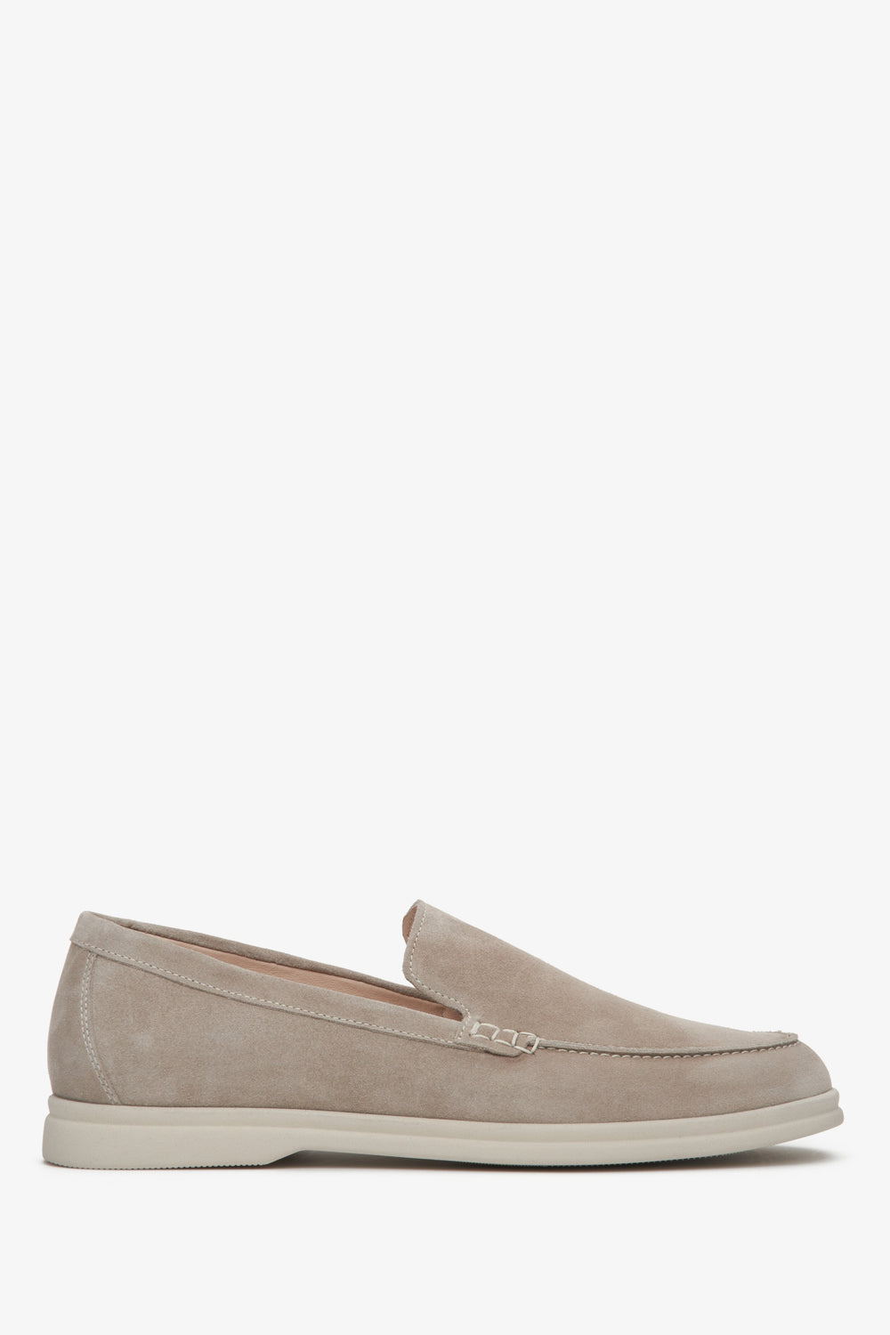 Herren Samt Slipper Beige Estro ER00113058