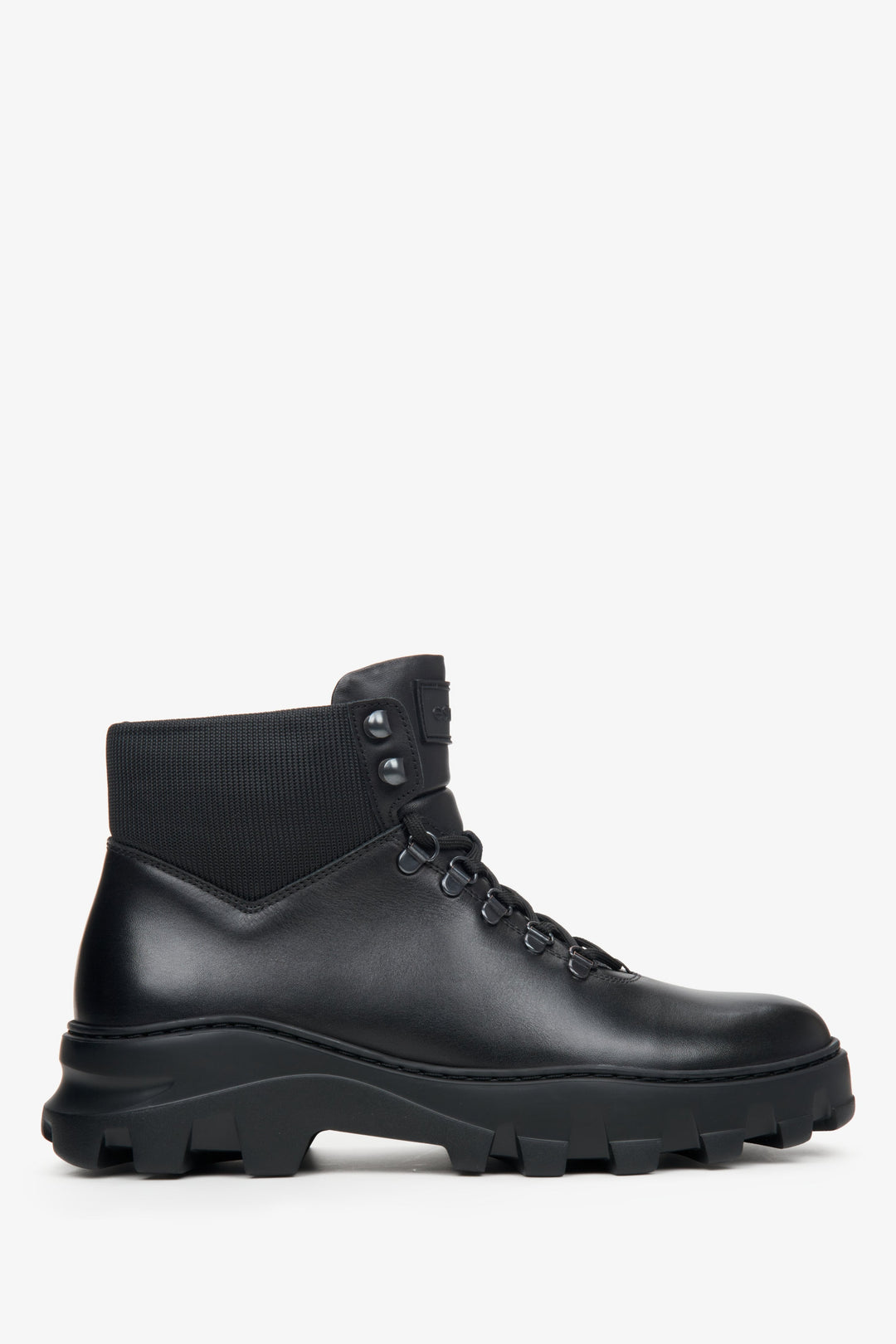 Herren-Stiefelette aus Echtleder in Schwarz Estro ER00114067.
