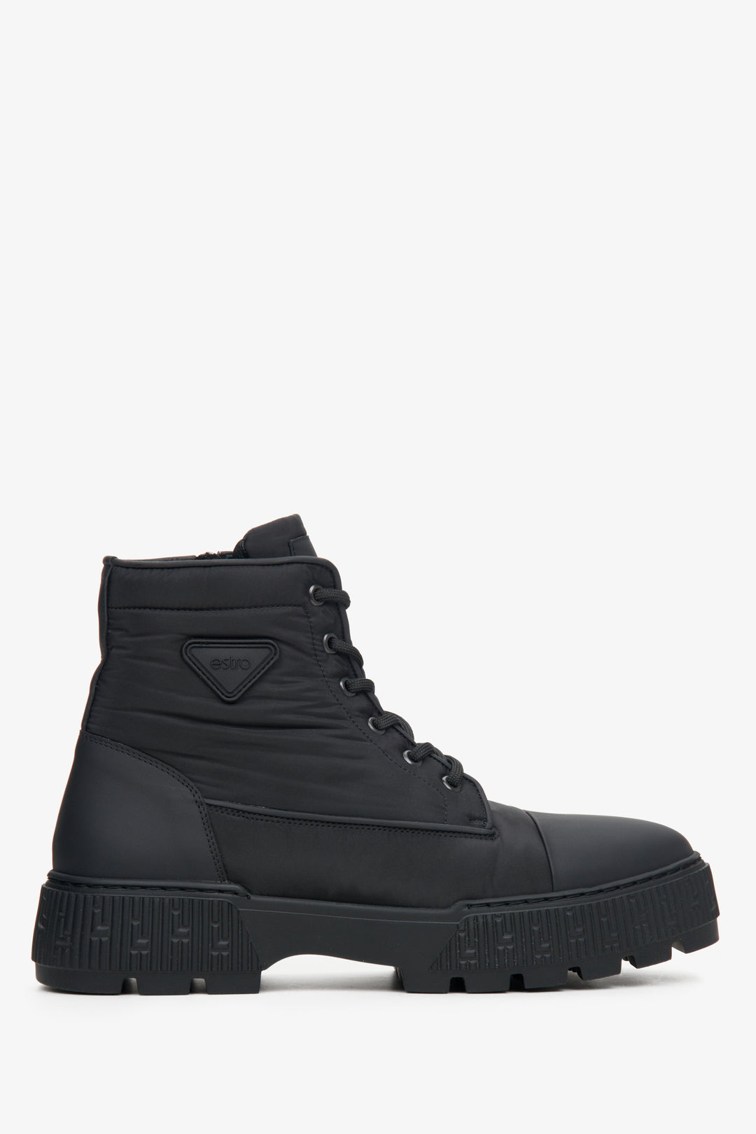 Herren-Stiefelette mit weichem Schaft in Schwarz Estro ER00114068.