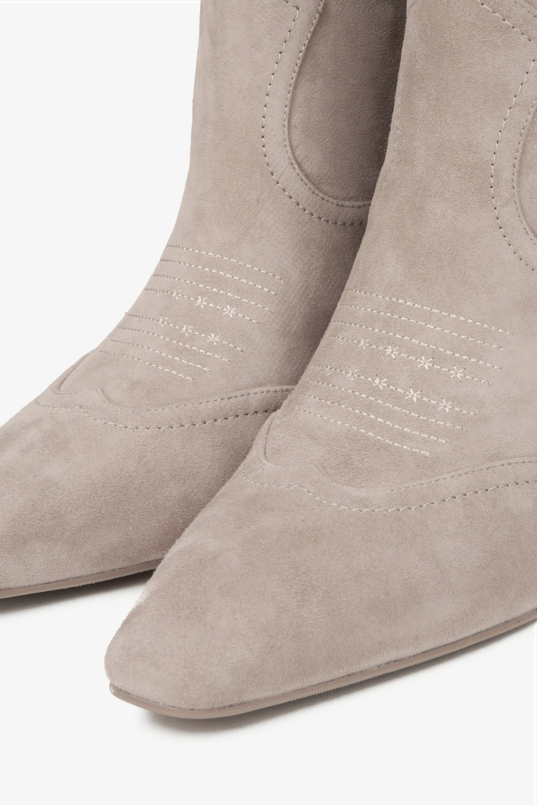 Herbst-/Frühlingsstiefel aus beigem Wildleder für Damen Estro ER00116173