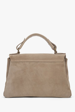 Braune Damen-Handtasche von Estro aus Velours mit Fransenю
