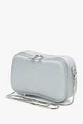 Kleine silberne Damen-Schultertasche mit Kette Estro ER00116810.