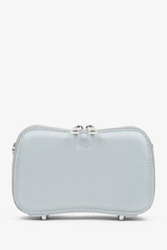 Kleine silberne Damen-Schultertasche mit Kette Estro ER00116810
