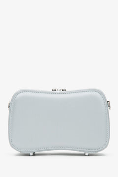 Kleine silberne Damen-Schultertasche mit Kette Estro ER00116810