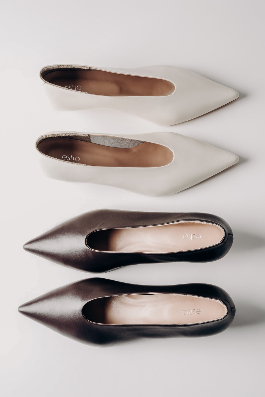 Damen-Pumps in mehreren Farbvarianten mit spitzer Schuhspitze