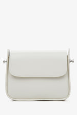 Milchbeige Damen-Schultertasche aus echtem Leder Estro ER00115660.