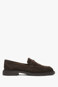 Edler Penny Loafer aus italienischem Veloursleder.
