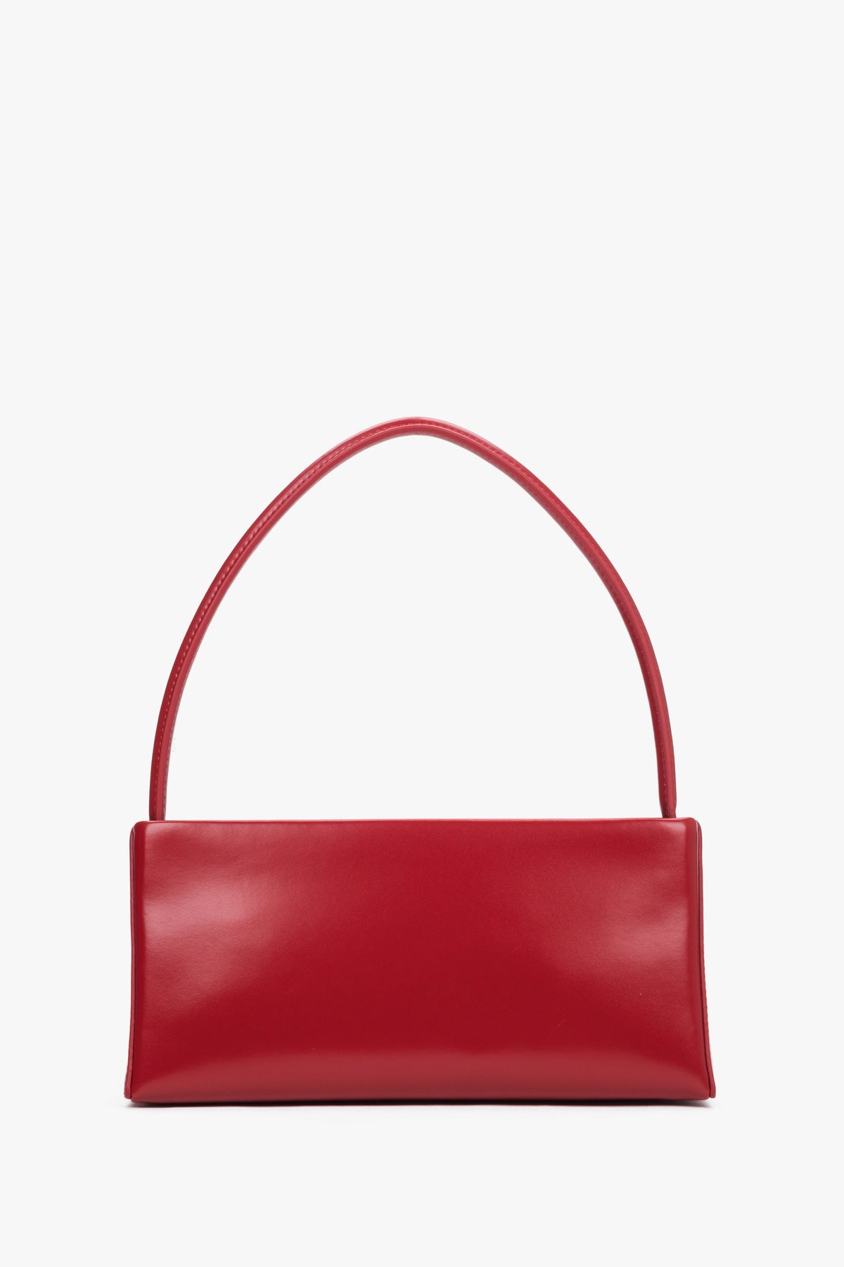 Rückansicht der roten Damen-Ledertasche von Estro