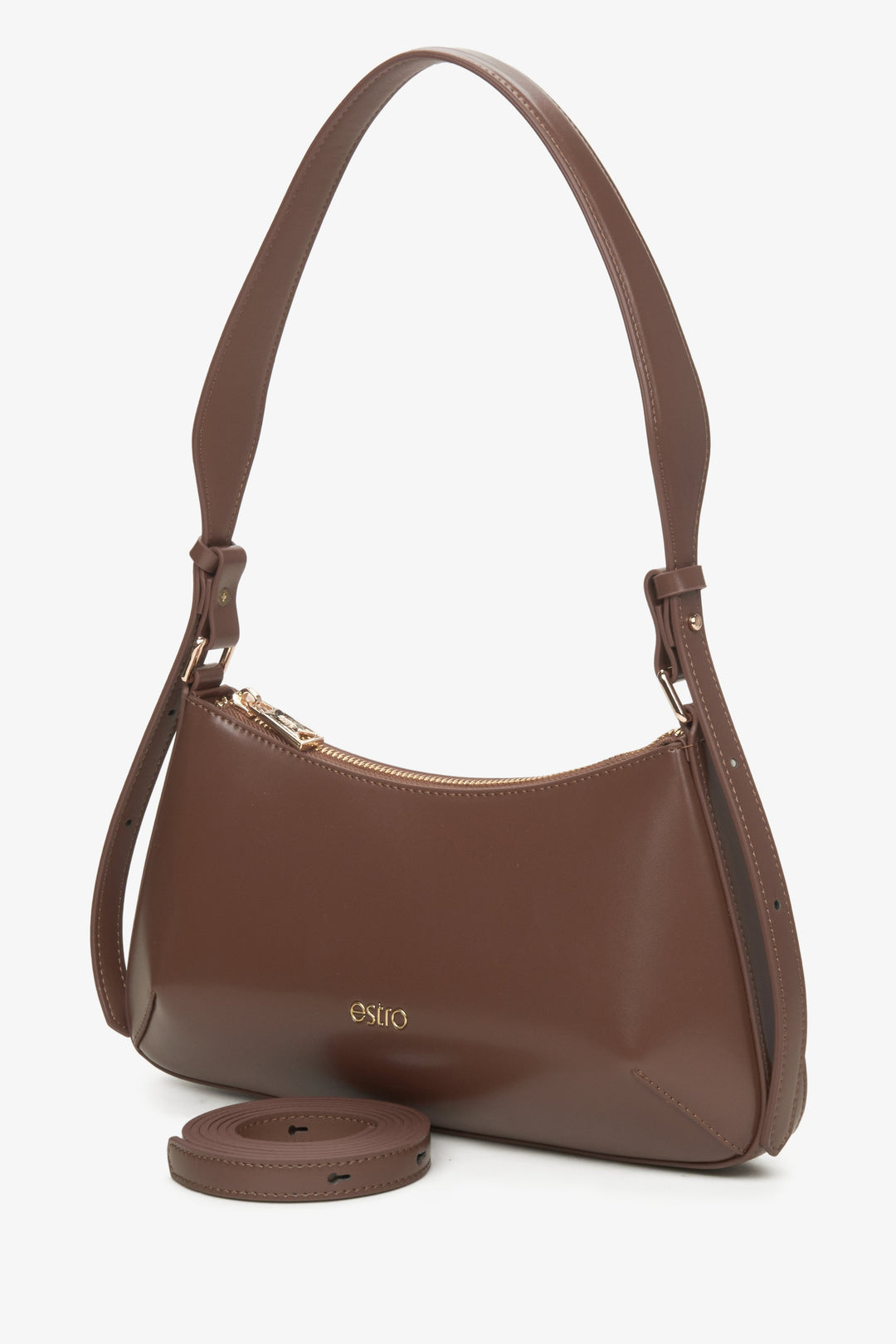 Sattelbraune Damen-Handtasche Estro ER00115804