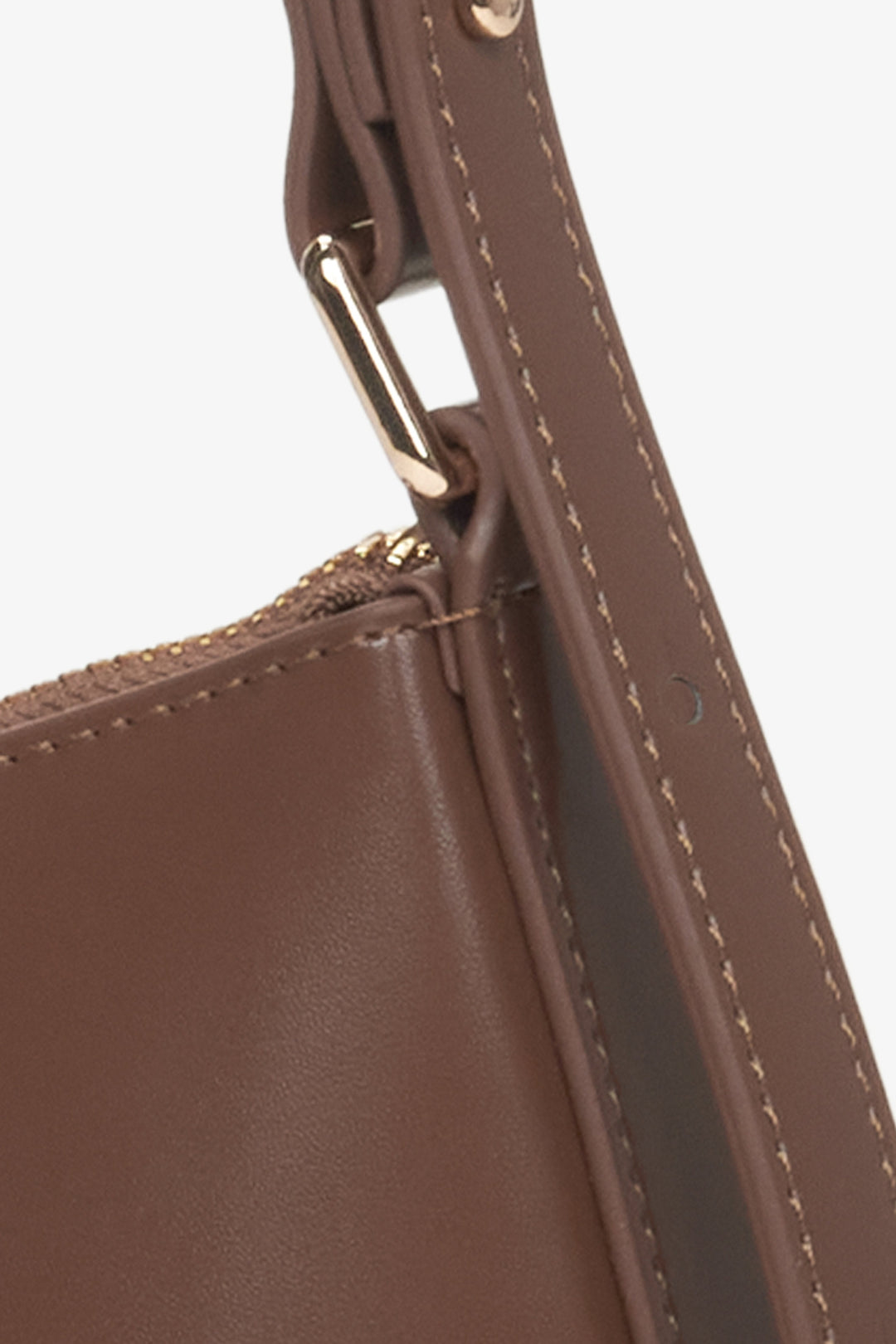 Sattelbraune Damen-Handtasche Estro ER00115804