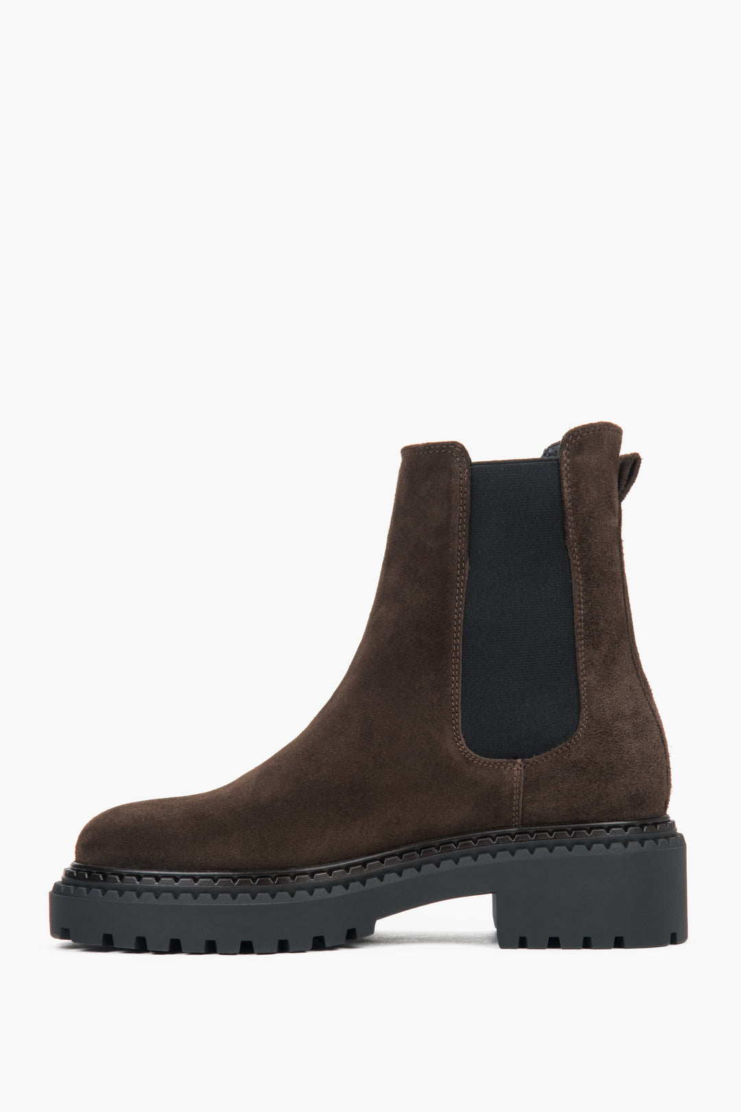 Der Estro Plateau-Chelsea-Boot ER00111485 – eine moderne Stil-Ikone aus weichem Velours.