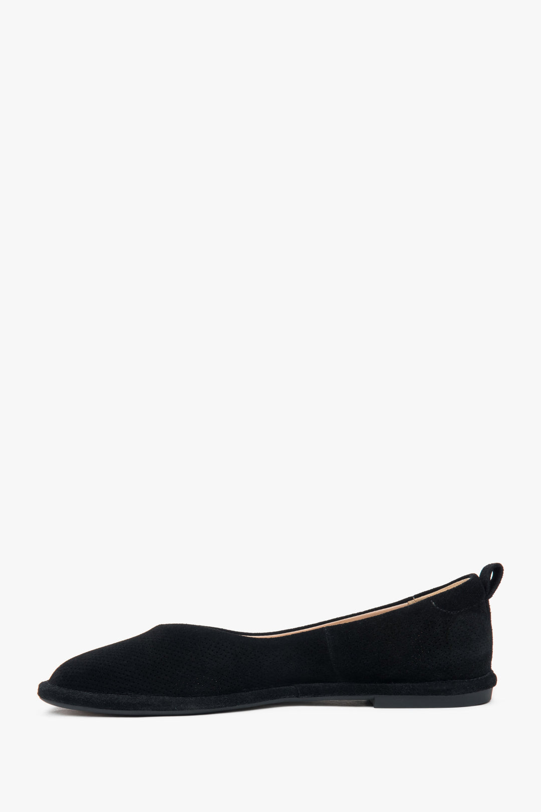 Klassische Damen-Slipper aus perforiertem Veloursleder – Estro ER00116922