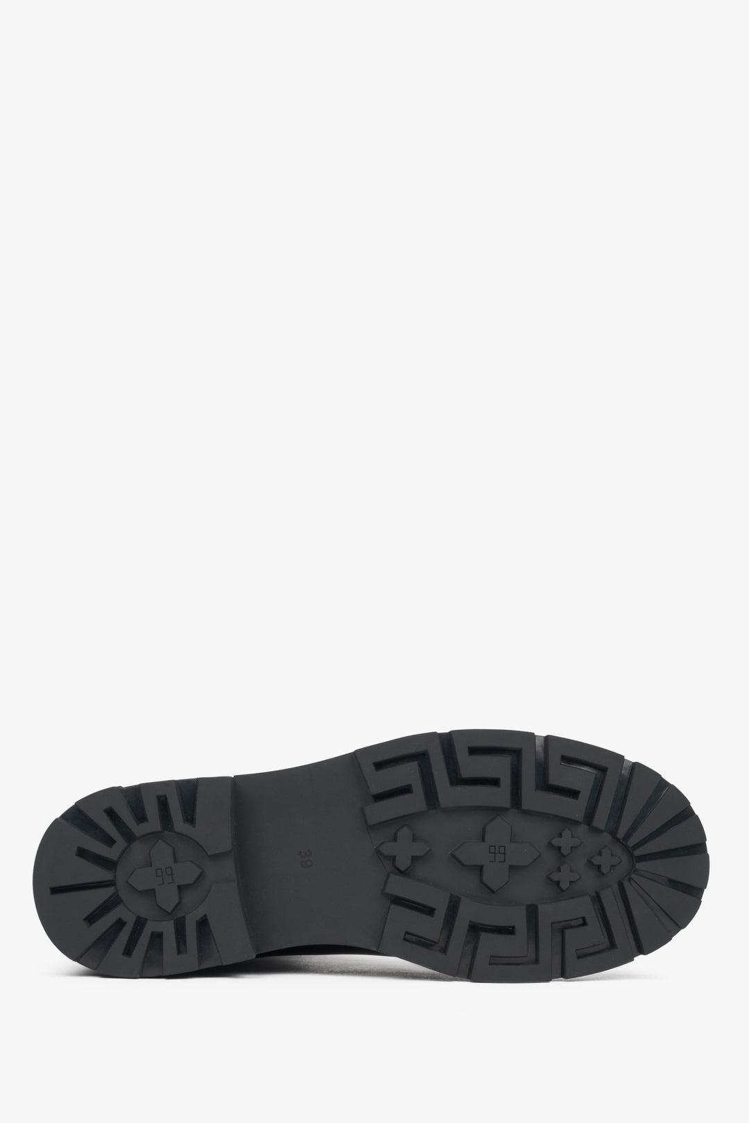 Black women's Chelsea boots – close-up of the sole.