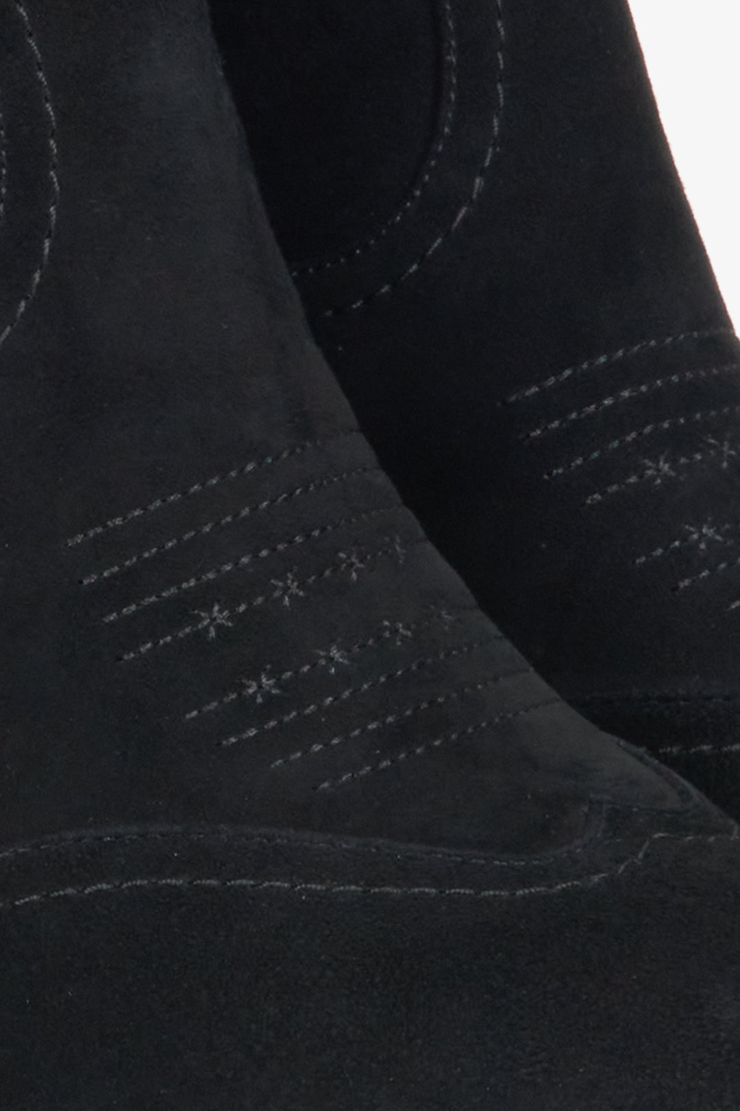 Elegante Damencowboystiefel aus weichem Velours Estro ER00116169