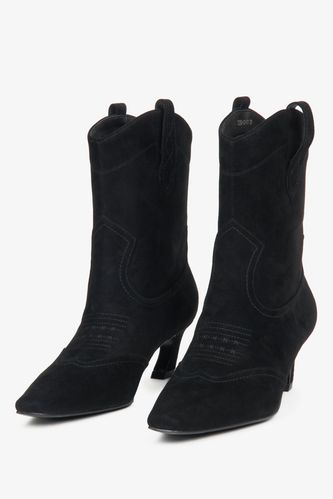 Klassische schwarze Damen-Cowboystiefel Modell Estro ER00116169