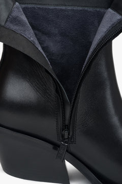 Schwarze Cowboystiefel für Damen mit 6 cm Blockabsatz Estro ER00116618