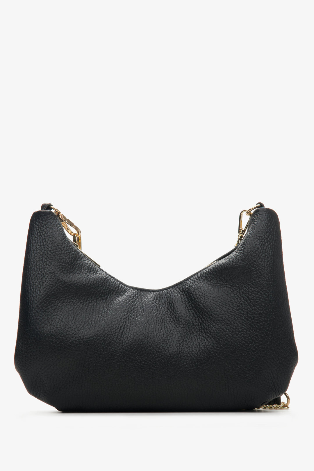 Damen-Lederhandtasche von Estro in der Farbe Schwarz.