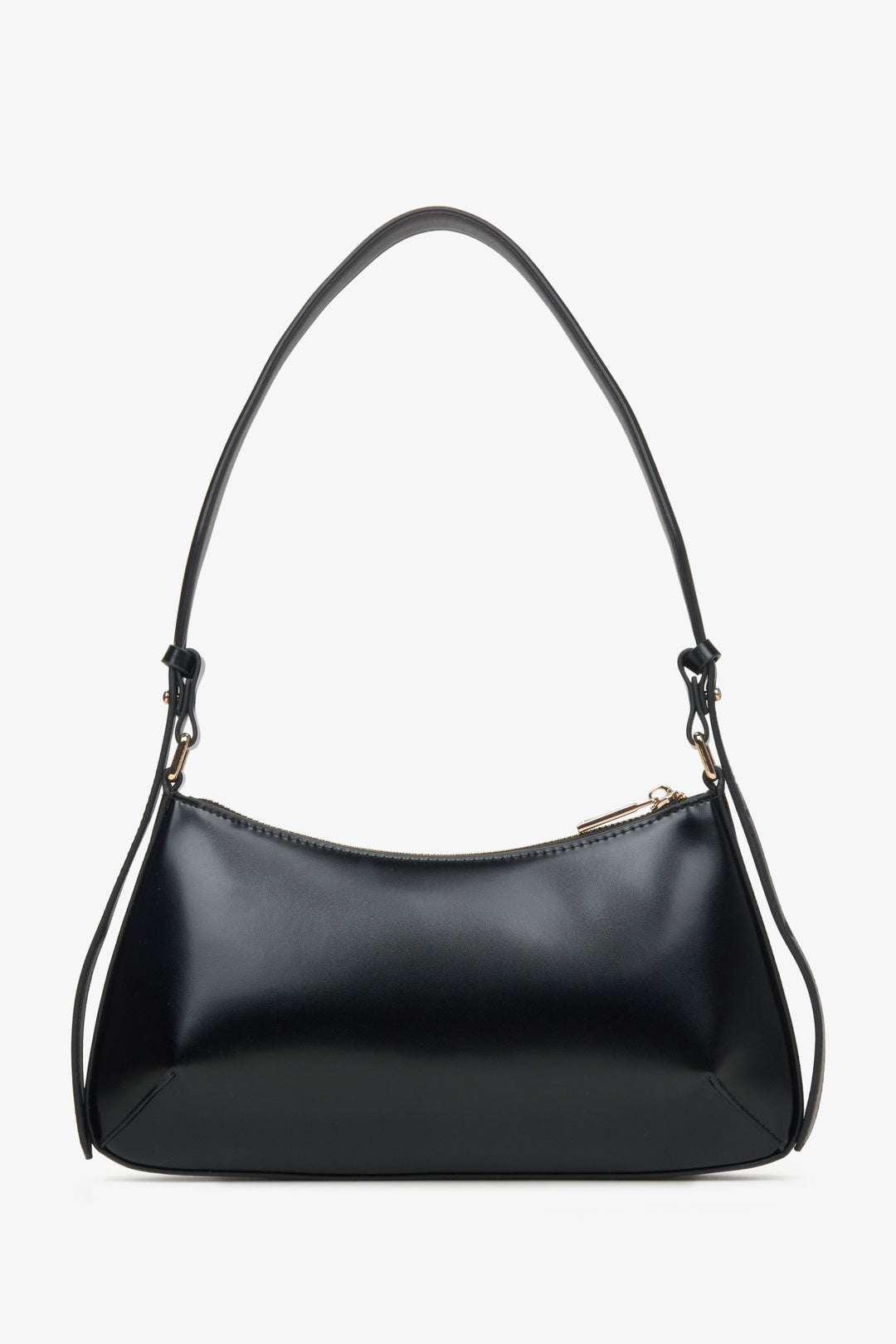 Damen Schwarze Tasche von Estro – Rückansicht.