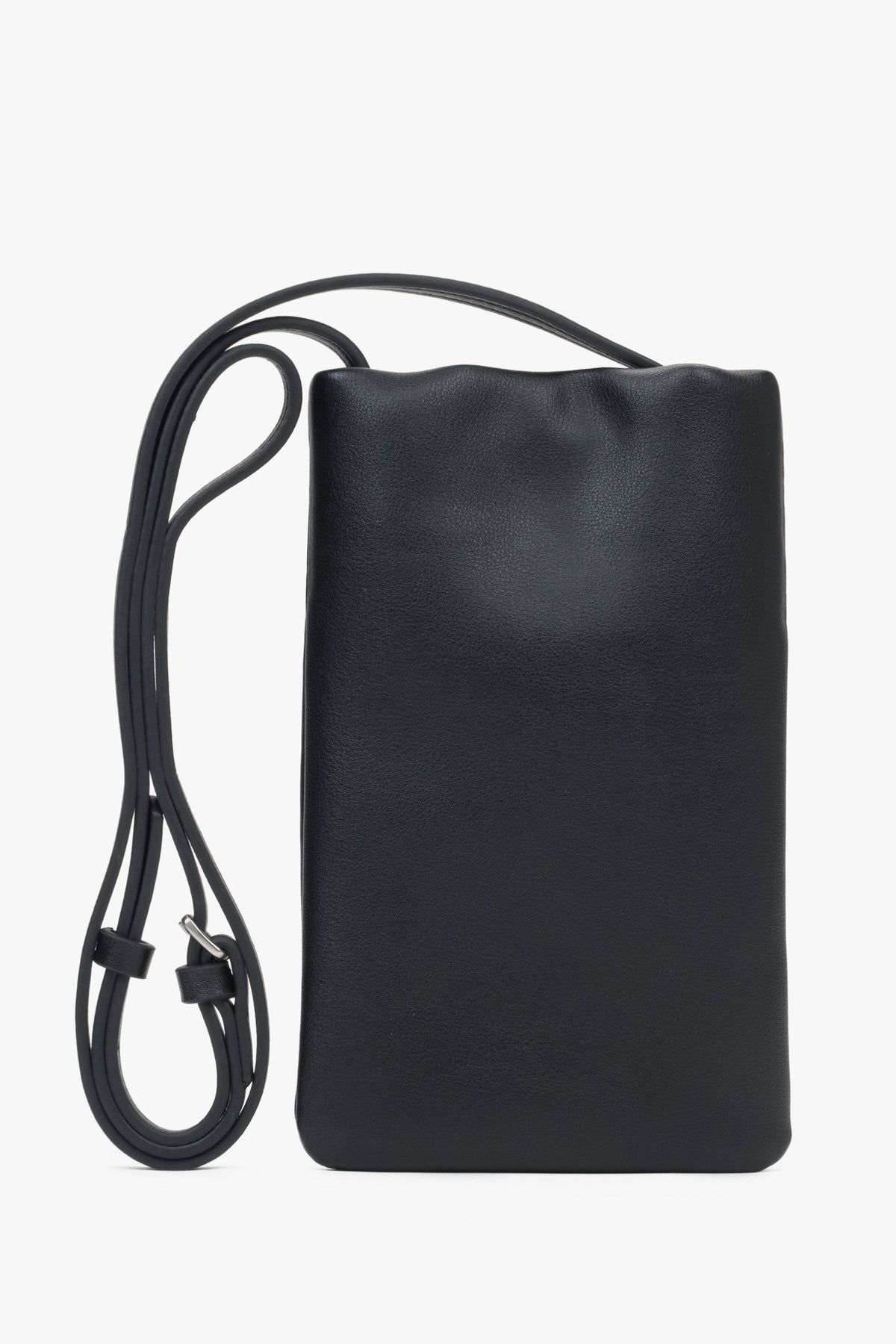 Schwarze Leder-Handytasche für Damen von Estro.
